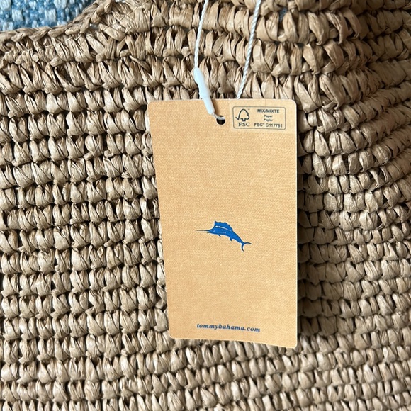 Tommy Bahama Natural Woven Straw Tote with Tassel - Picture 4 of 6